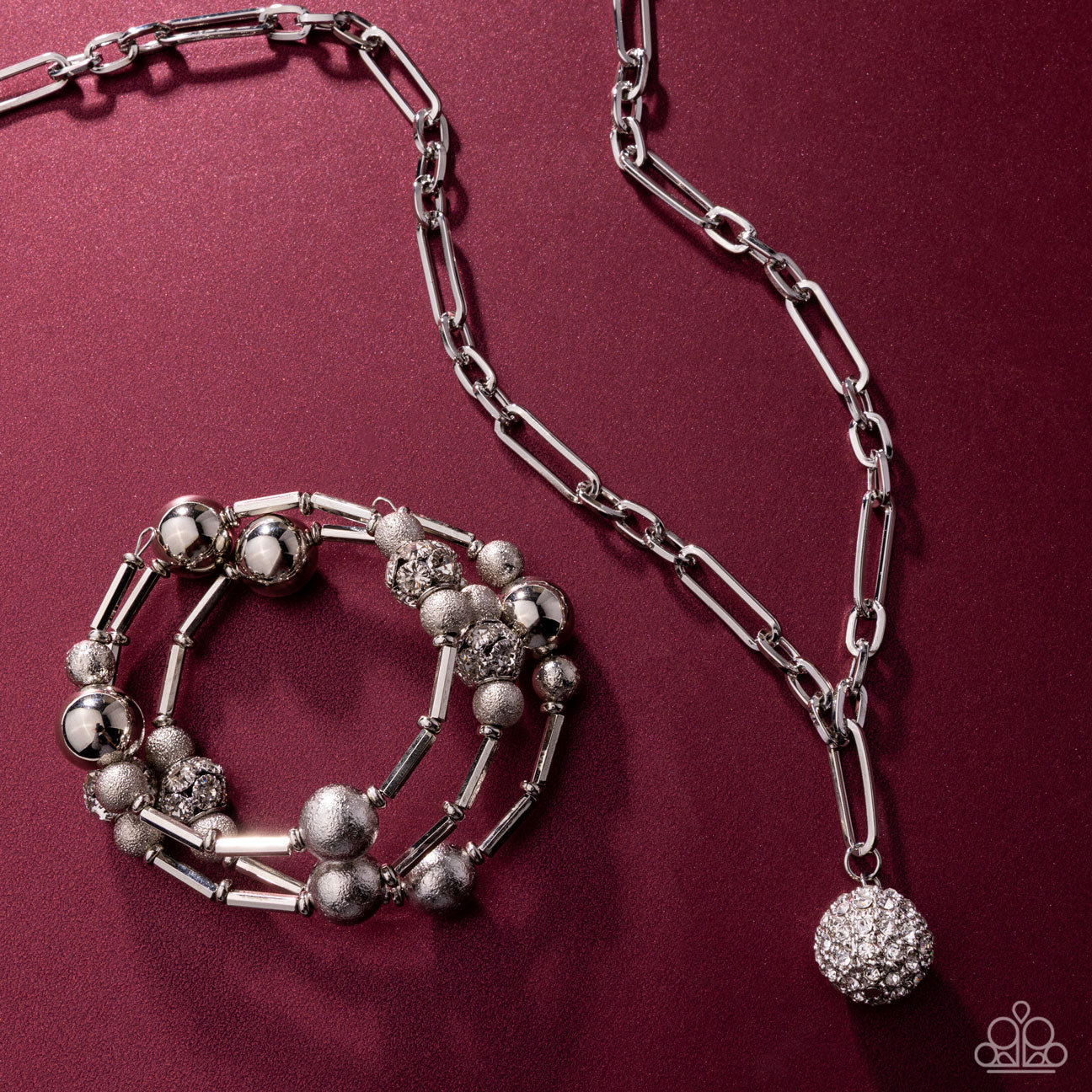 Independent Ideology Necklace & Capable Conviction White Bracelet - Combo - Fashion Fix