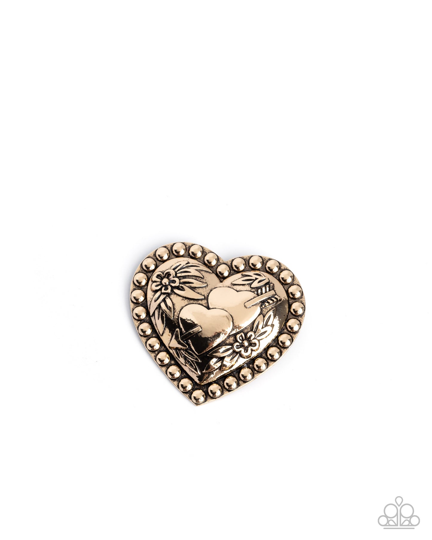 A Breath of Fresh Romance m- Gold Brooch