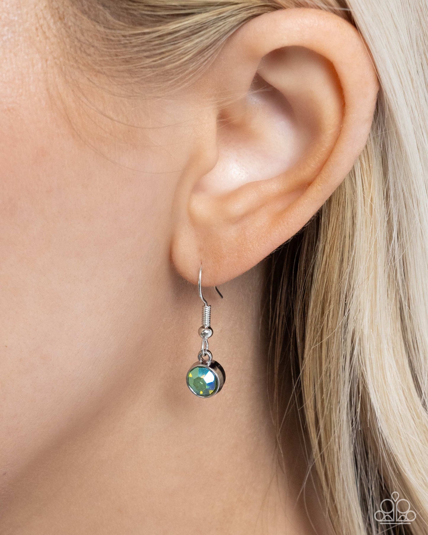 Anchored Accent - Green Necklace