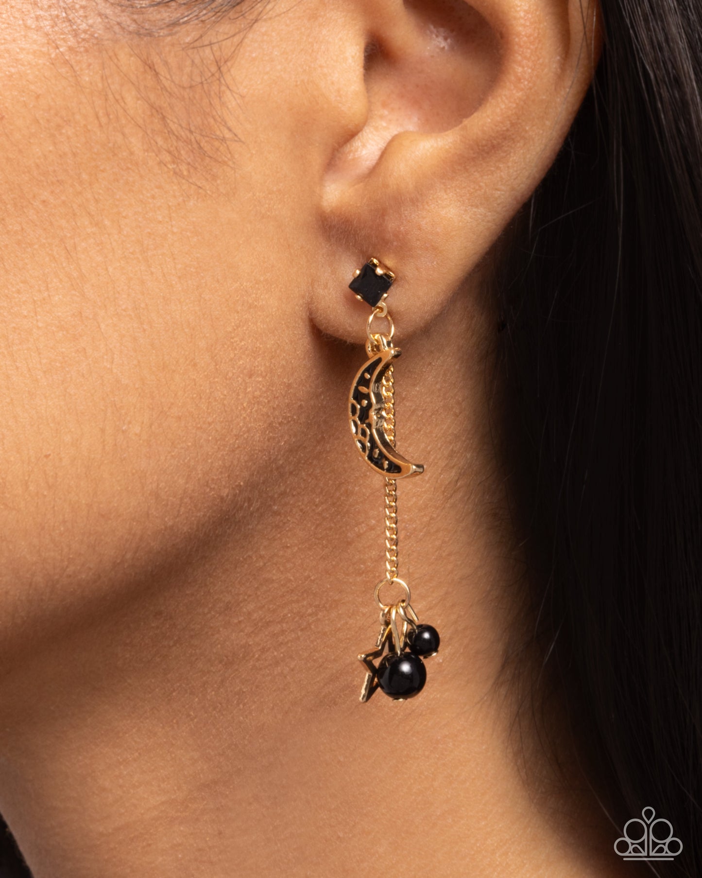 Astral Admiration - Black Earrings