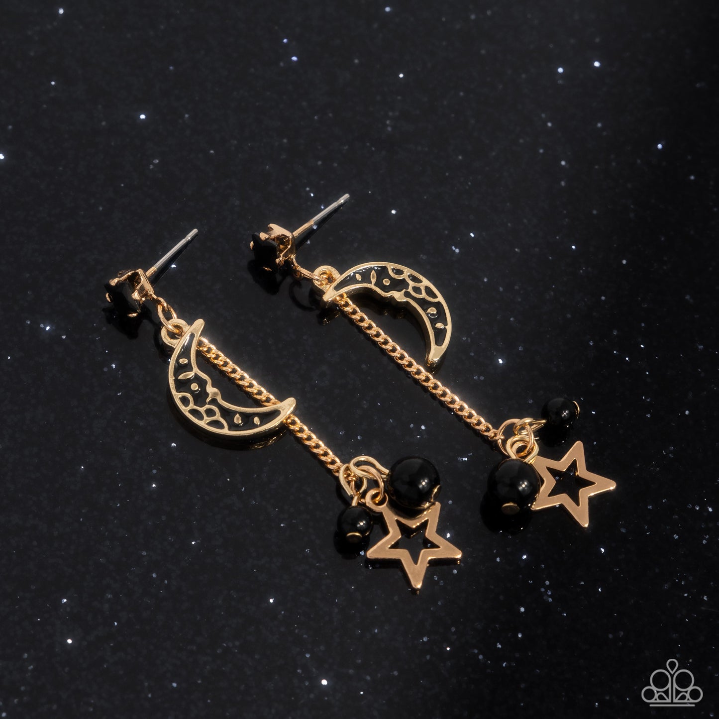 Astral Admiration - Black Earrings