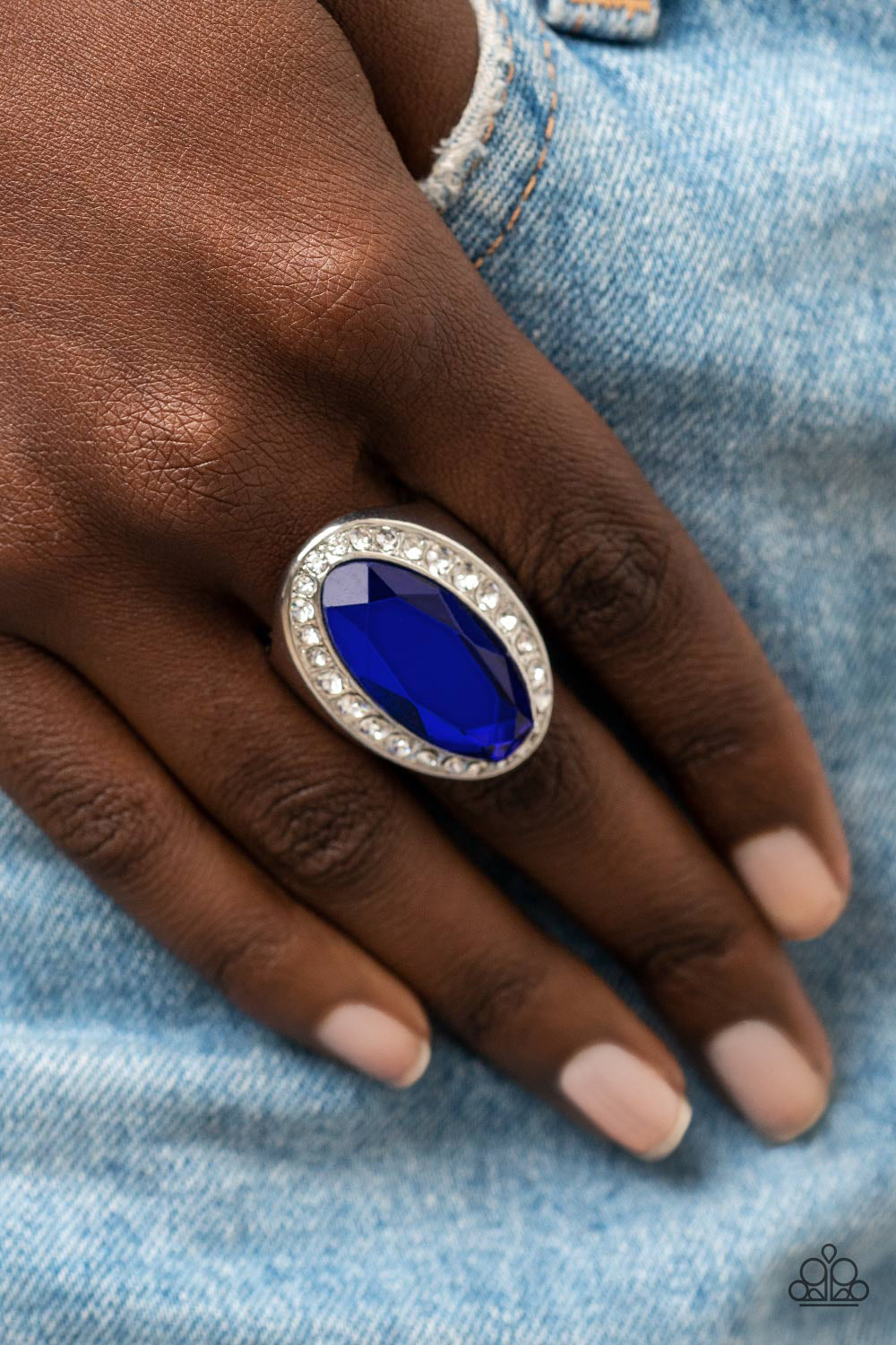 Believe in Bling Blue Ring