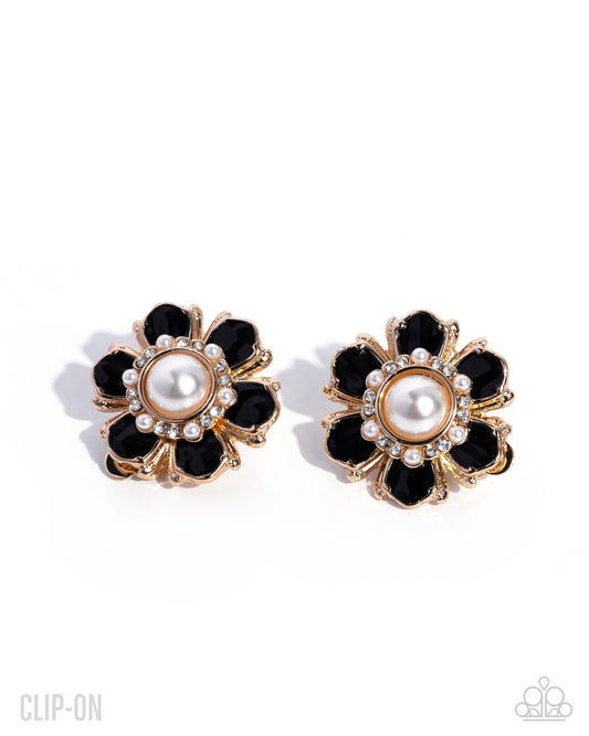 Bigger and Better Black Clip-On Earrings