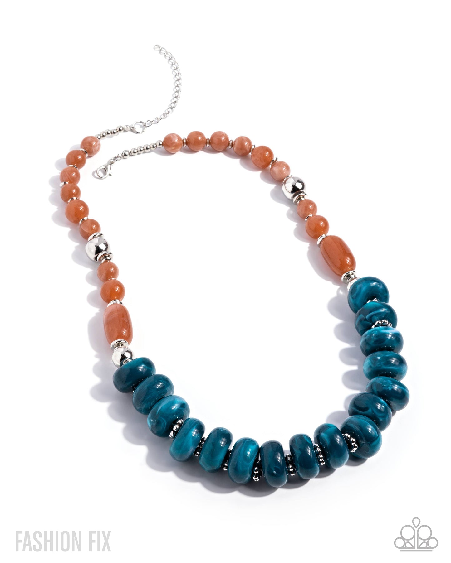 Bubbly Broadcast - Blue Necklace - Fashion Fix