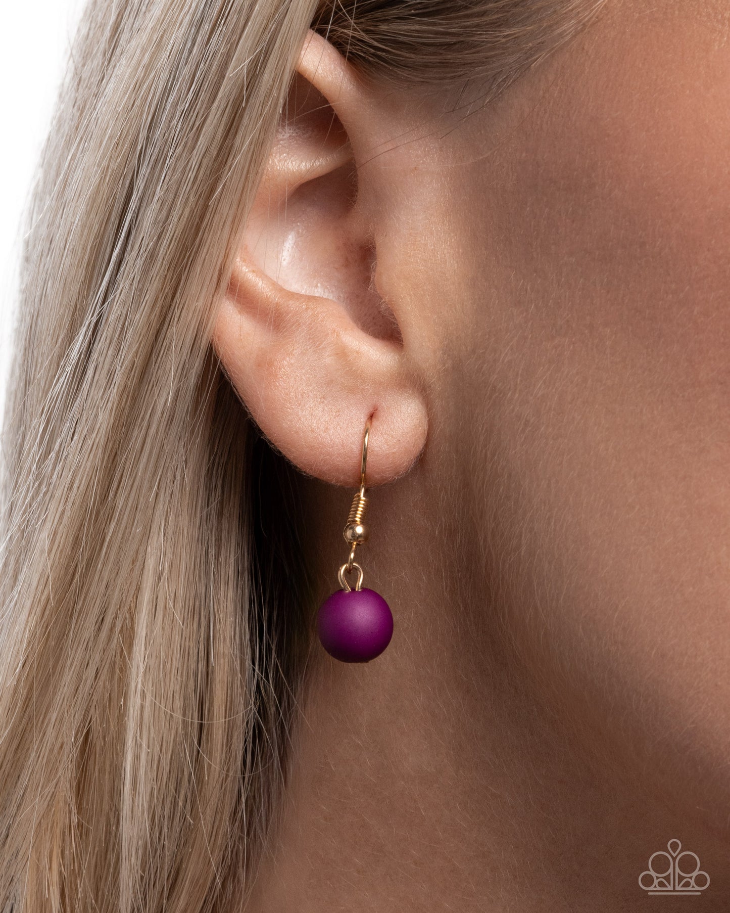 Clustered Court Purple Necklace