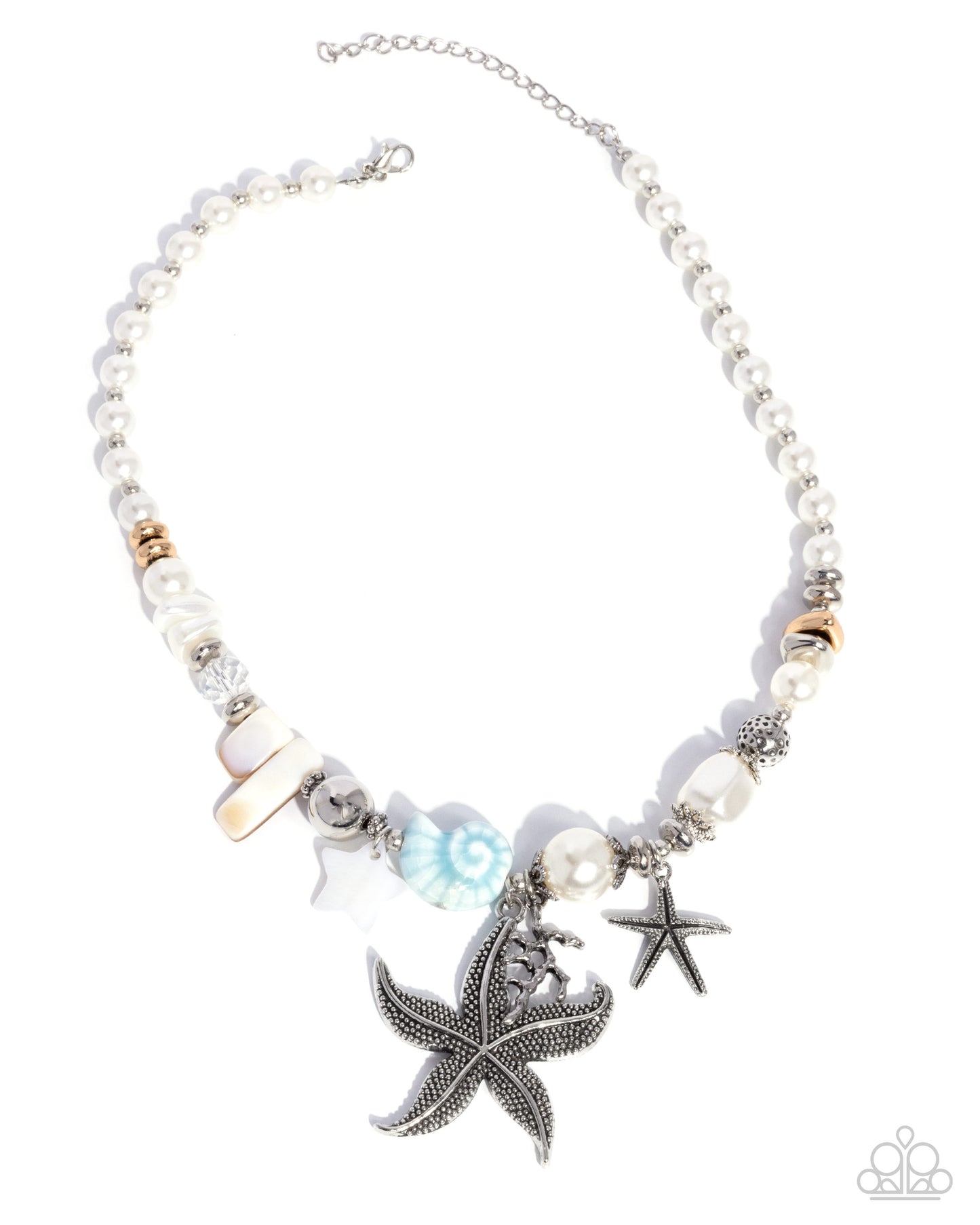 Coastal Cameo Blue Necklace