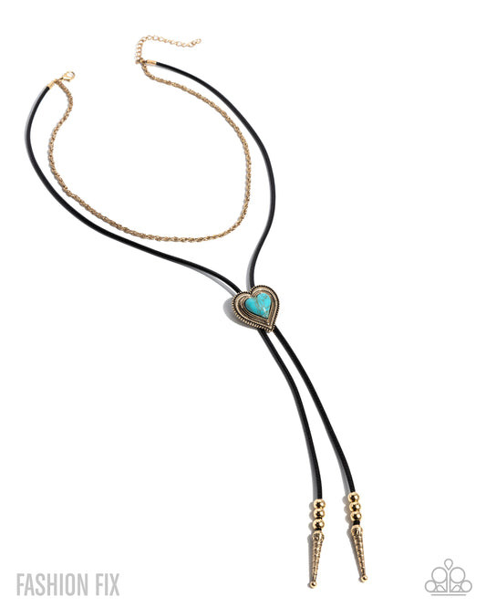 Courting Cowboy Gold Necklace