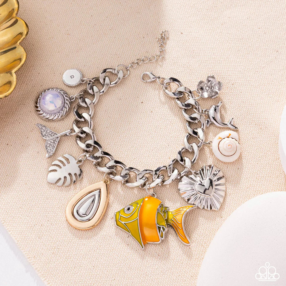 Fish Frenzy Orange Bracelet