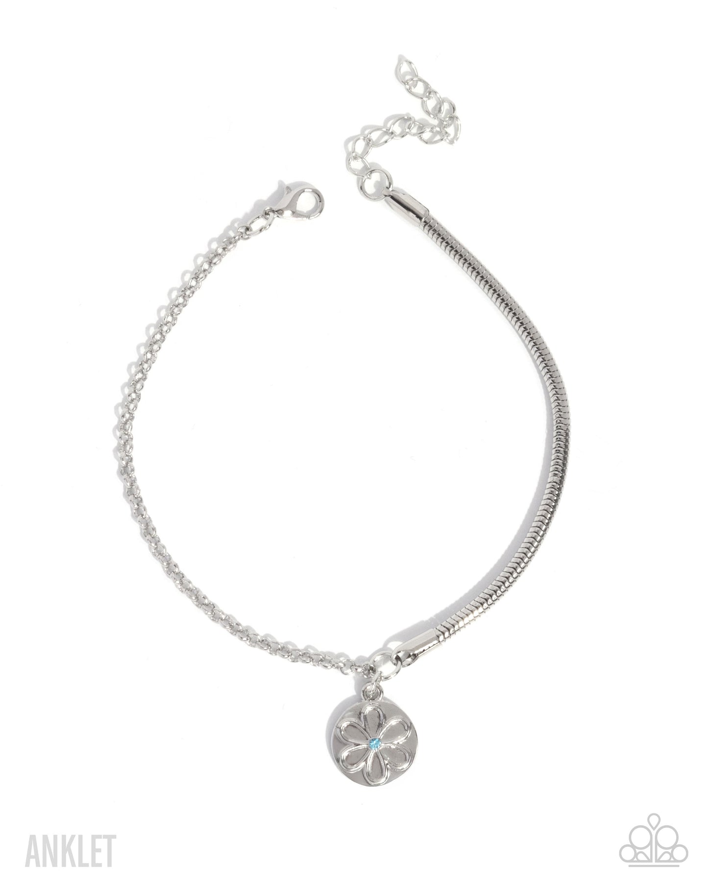Glistening Growth Blue Anklet