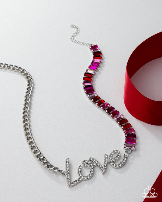Lovely Contrast - Multi Necklace - LOP