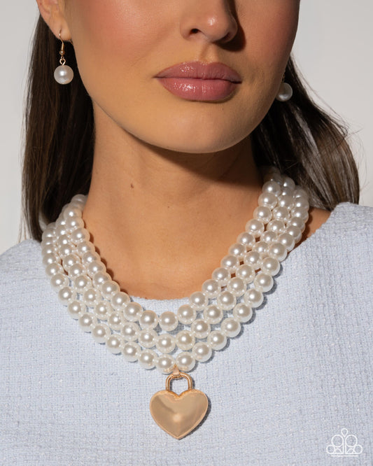 Lustrous Look Gold Pearl Necklace - LOP