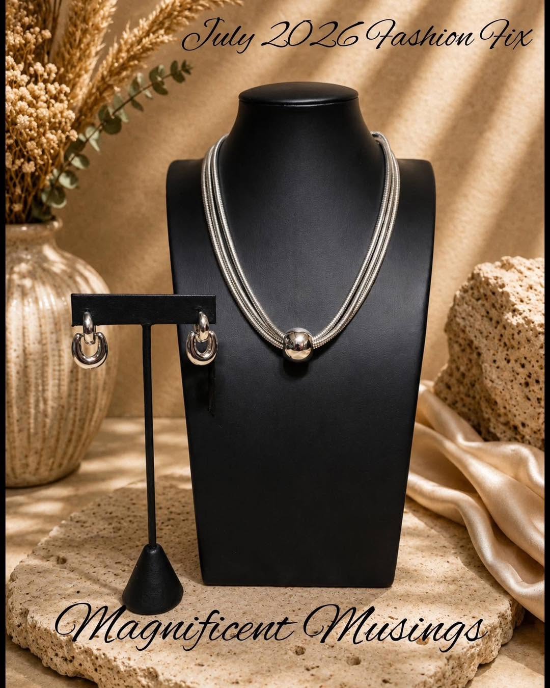 Scheduled Study - Silver Earrings - Fashion Fix July