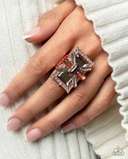 Exaggerated Edge Copper Ring