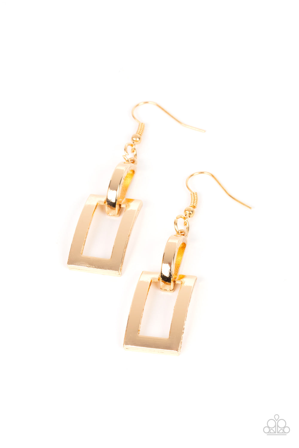 Blazing Buckles - Gold or Black Earrings