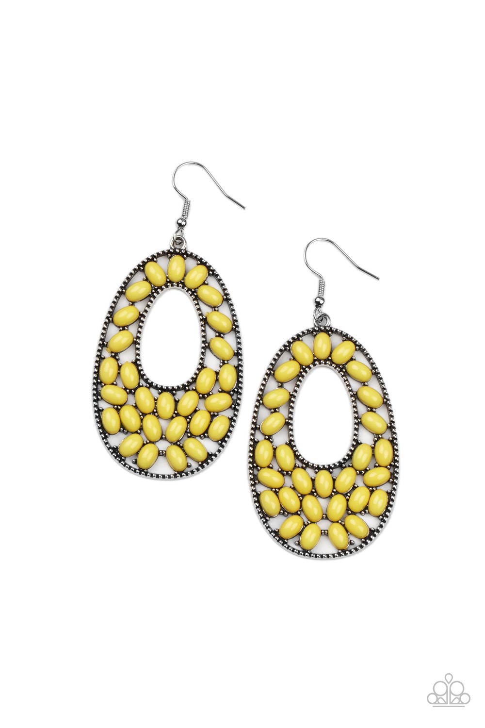 Beaded Shores Yellow Earring