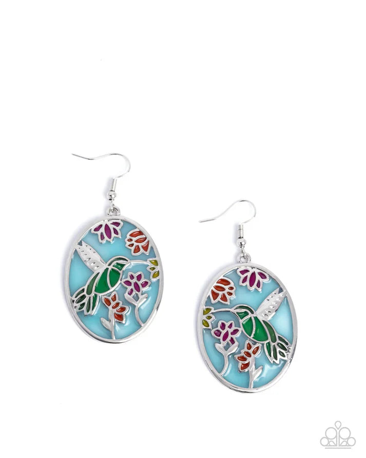 Humming Bird Haven Multi Earrings