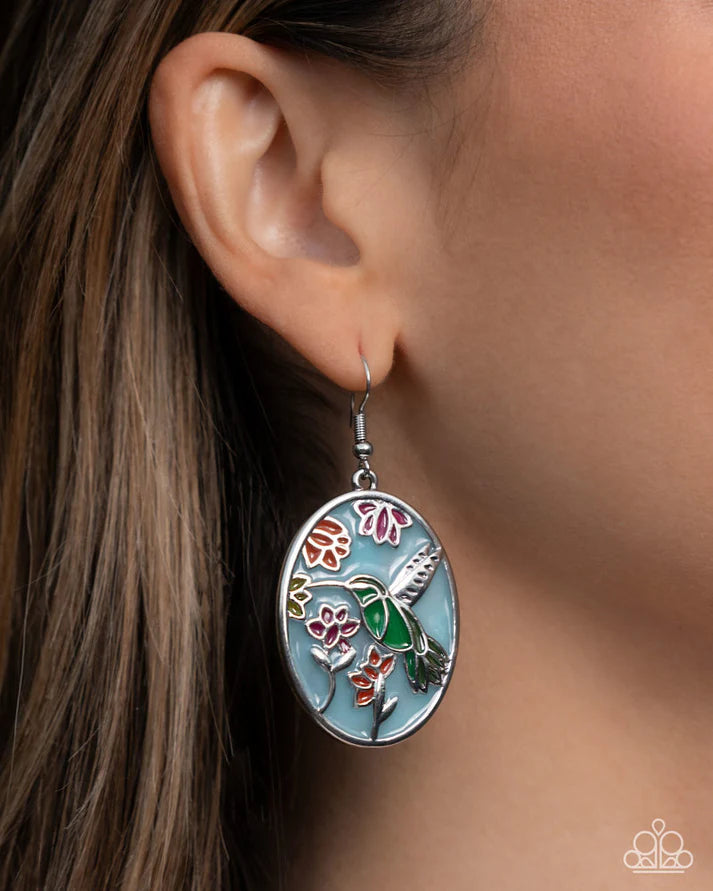 Humming Bird Haven Multi Earrings