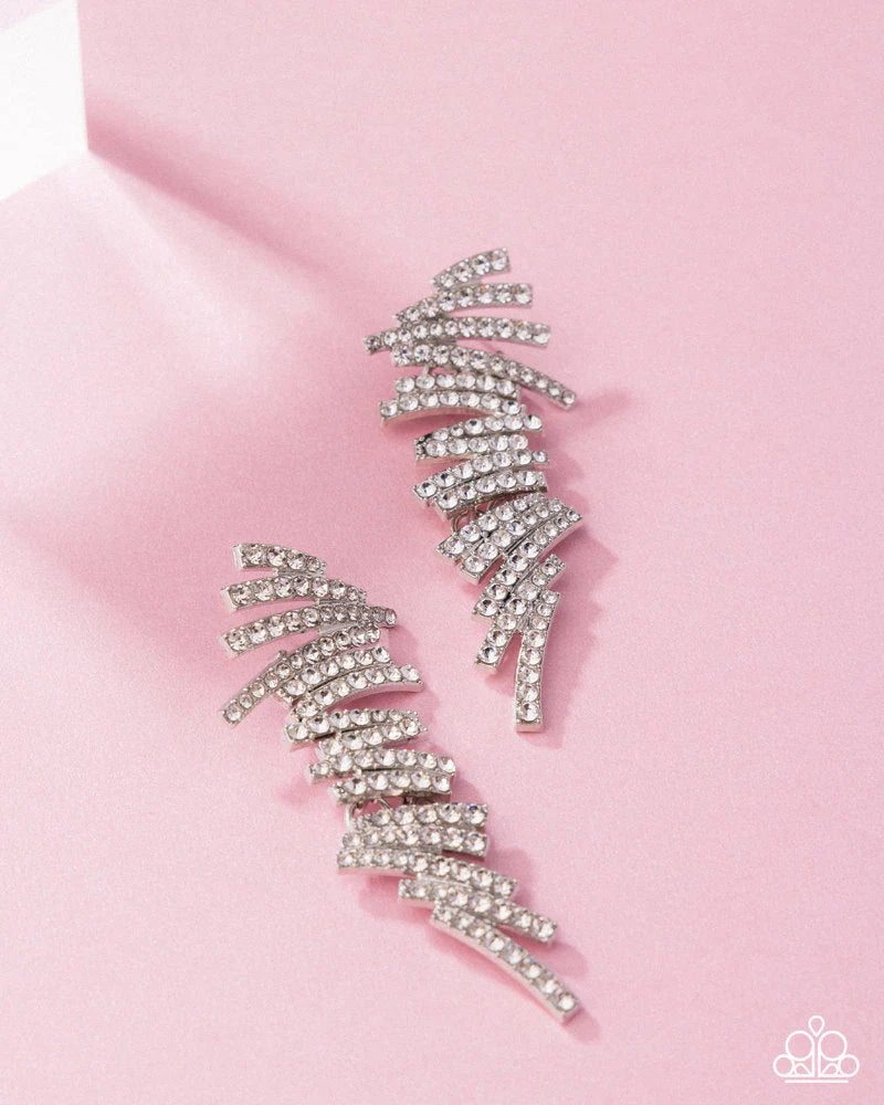 Scattered Surety White Post Earrings