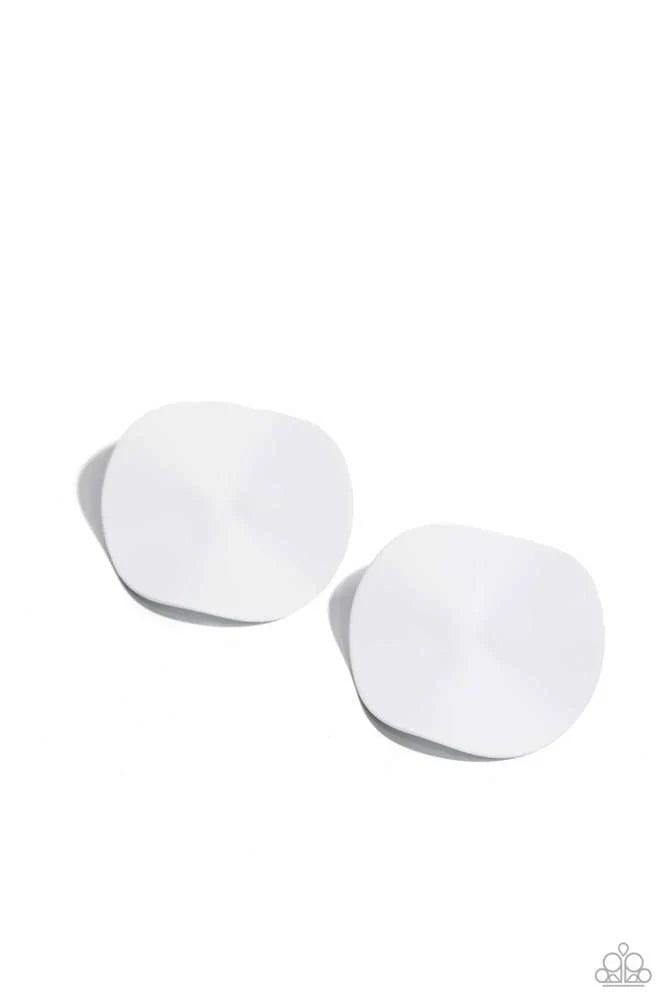 Moody Masterpiece White Earrings