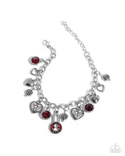 Luxurious Locks Red Bracelet