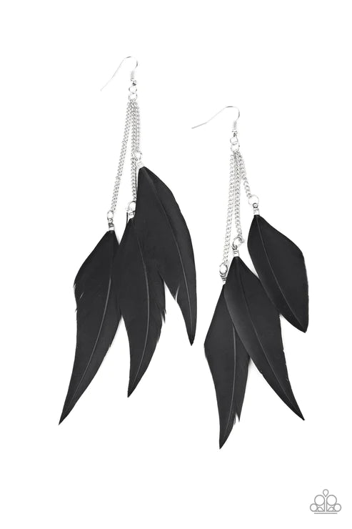 West Side Western Black Earring