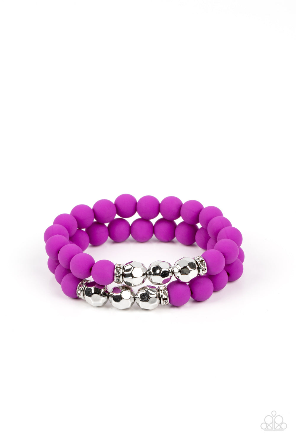 Dip and Dive Bracelet and Summer Splash Necklace Purple Combo Set
