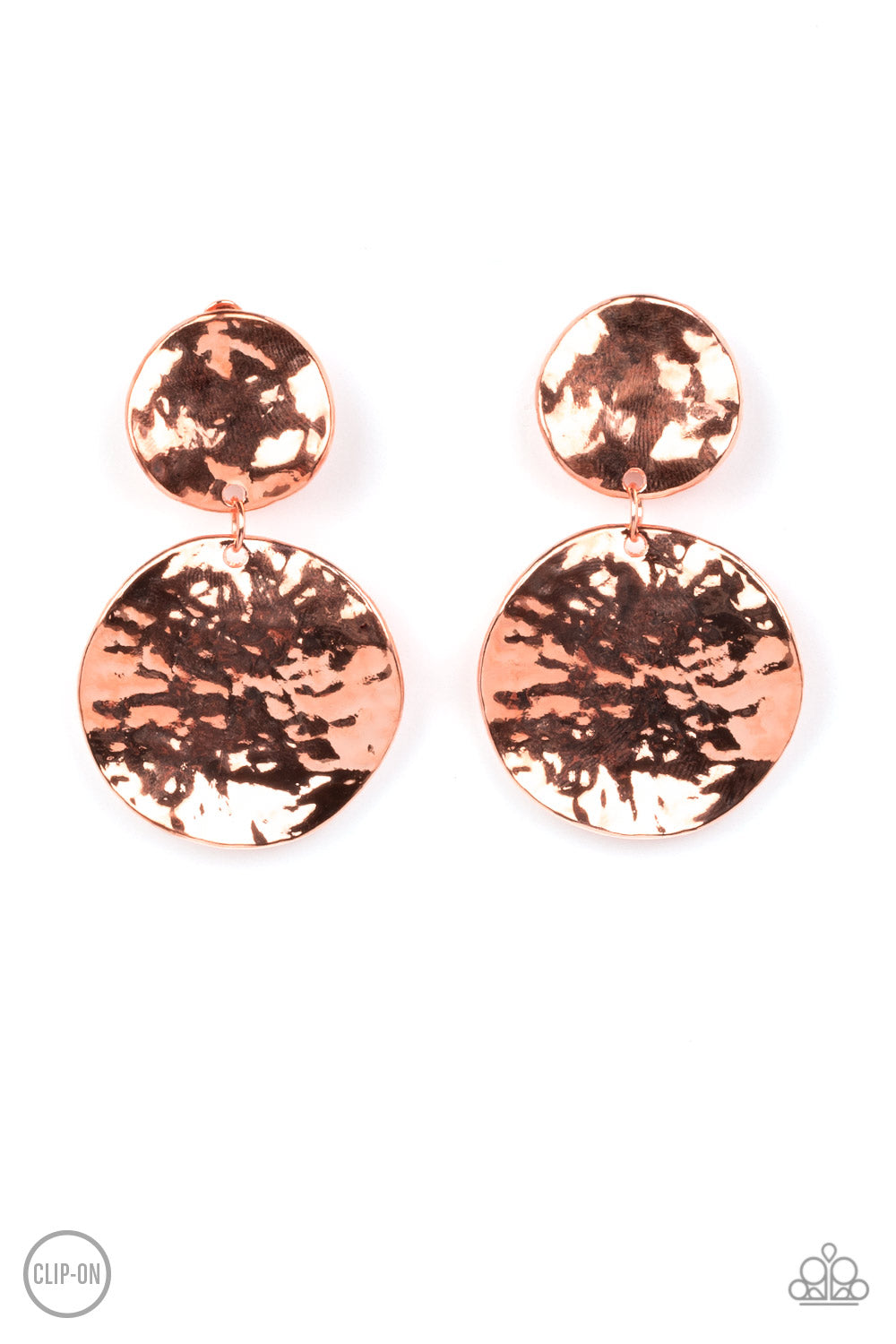 Rush Hour - Copper - Clip-On Earrings