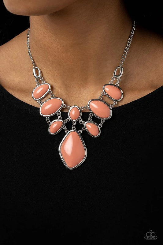 Dreamily Decked Out Orange Necklace