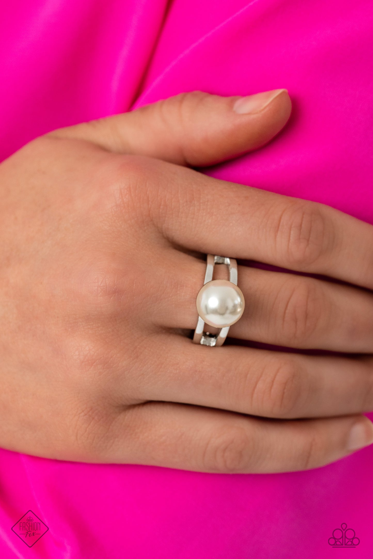 All American PEARL - White - Fashion Fix Ring