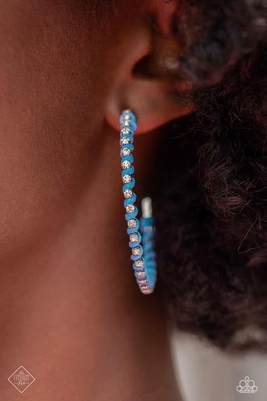 Put a STRING on It - Blue Earrings - Fashion Fix