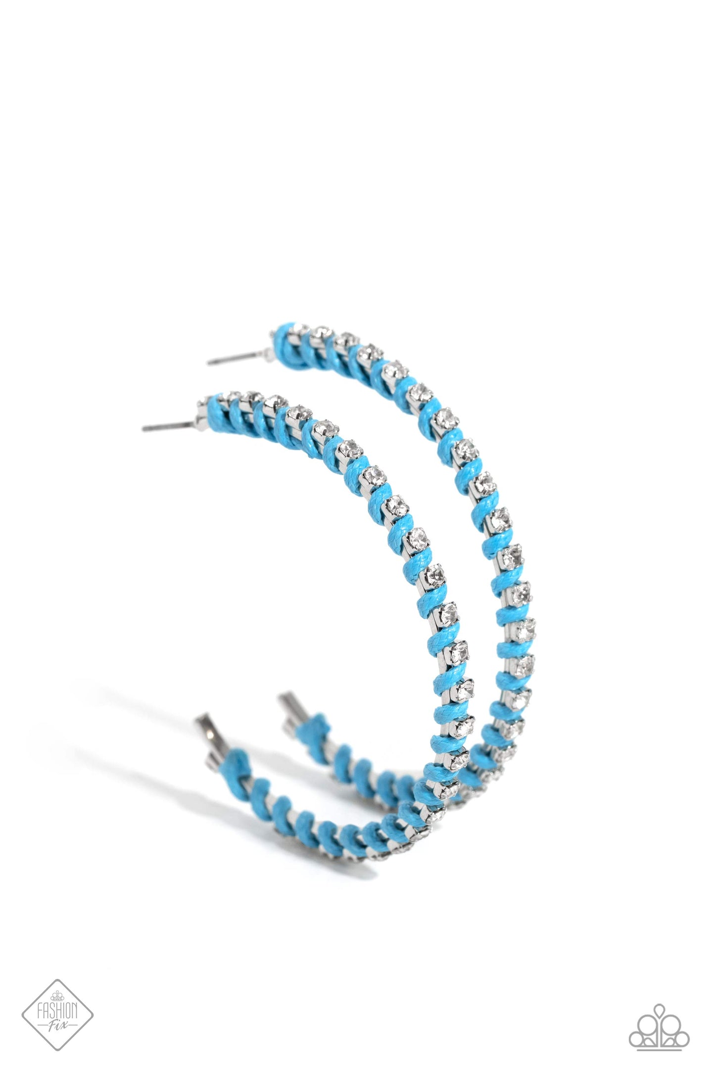 Put a STRING on It - Blue Earrings - Fashion Fix