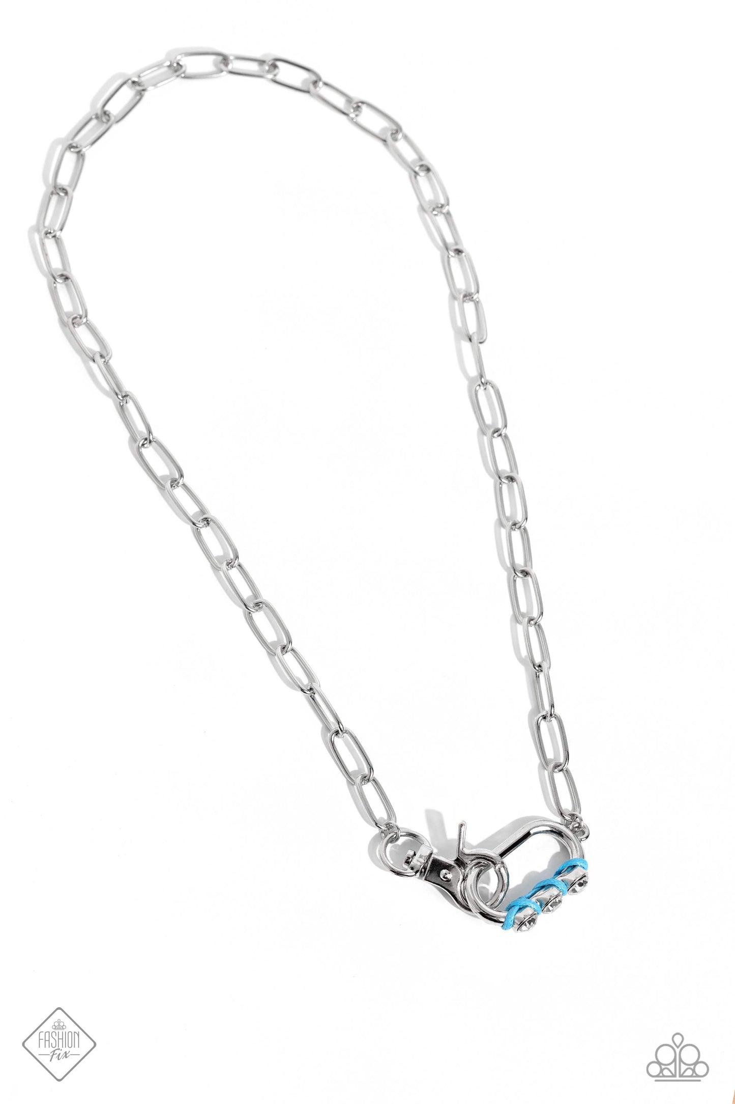 Dont Want to Miss a STRING - Blue Necklace - Fashion Fix