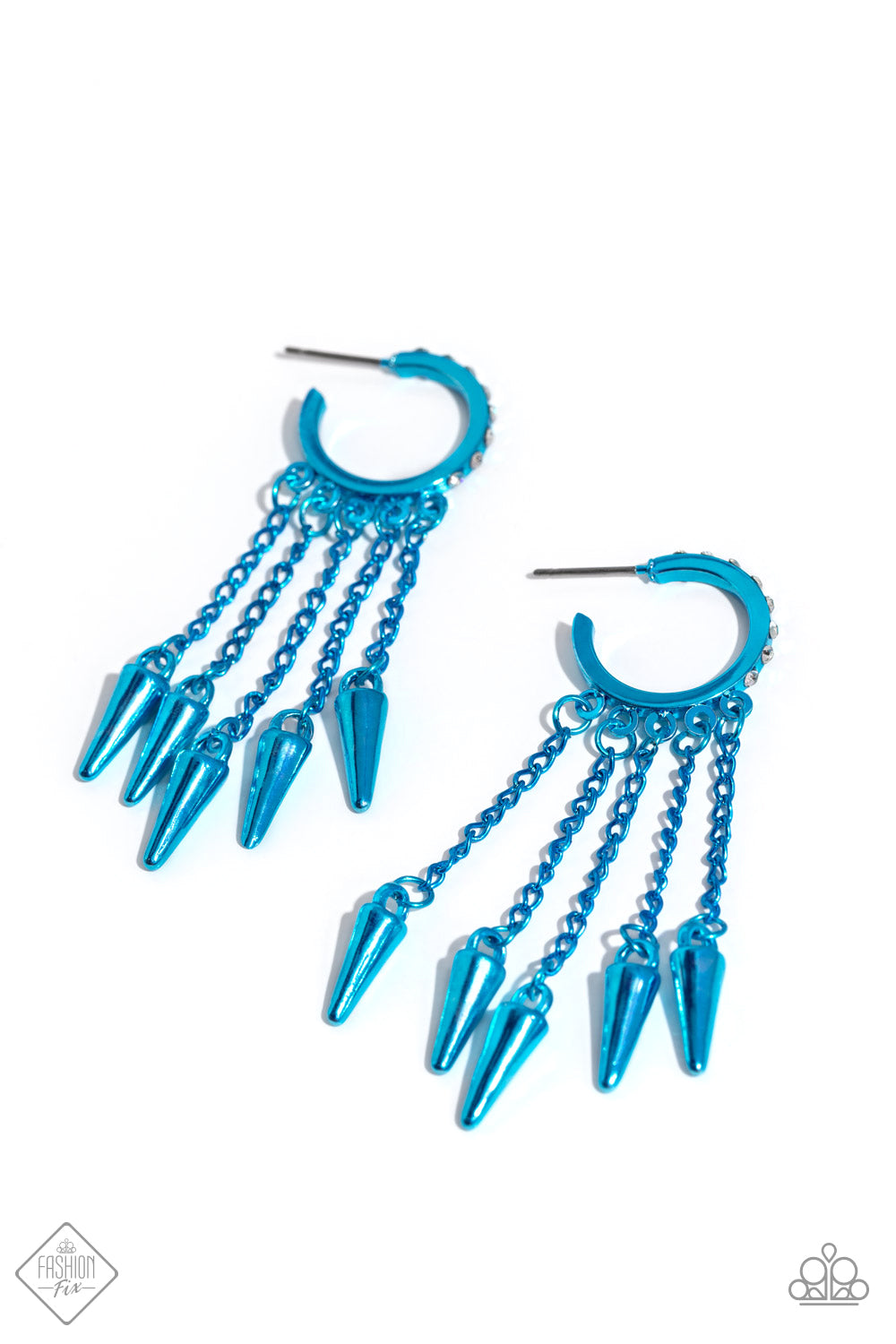 Piquant Punk - Blue Fashion Fix Earrings