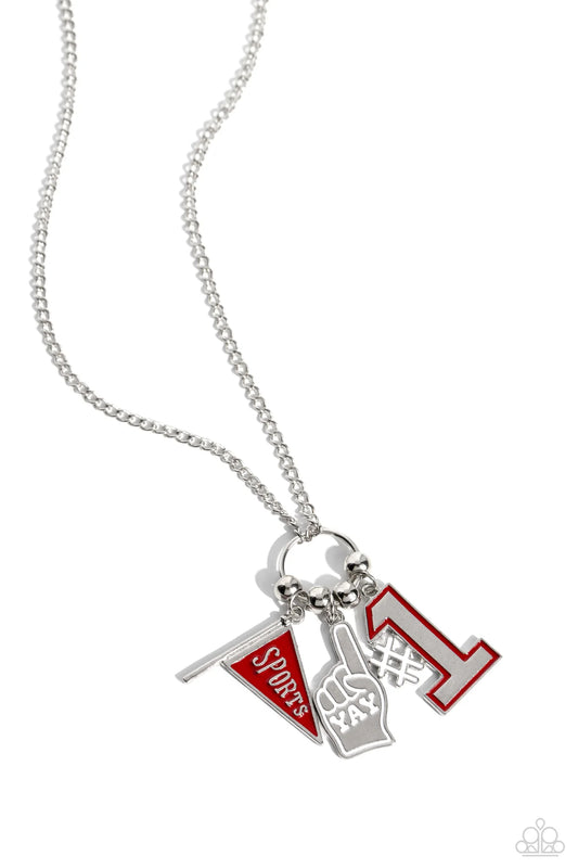 Cheering Section Red Necklace