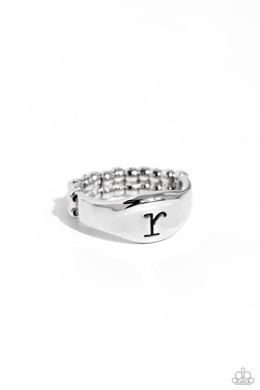 Monogram Memento - Silver - R Initial