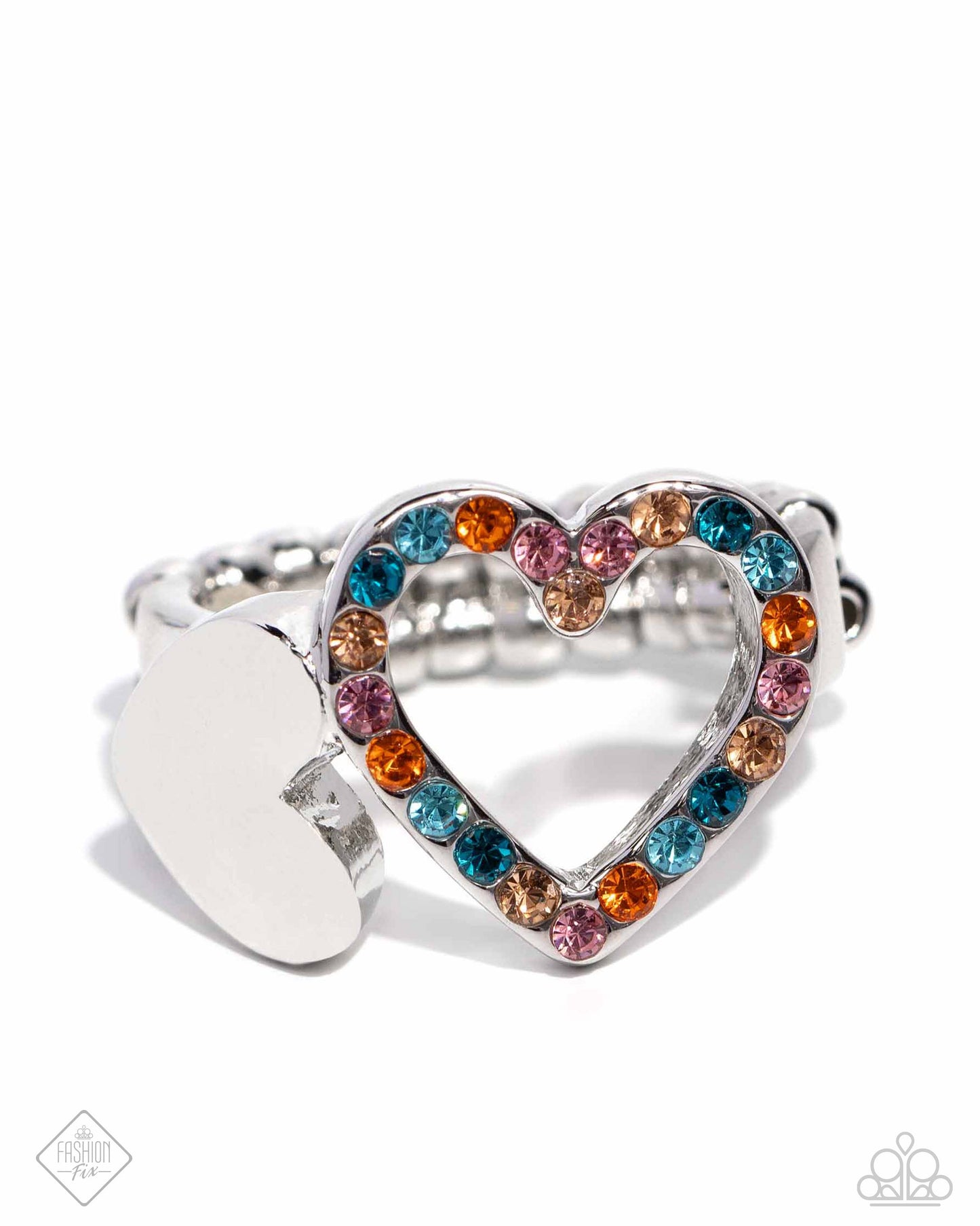 Play a HEART - Orange - Fashion Fix Ring