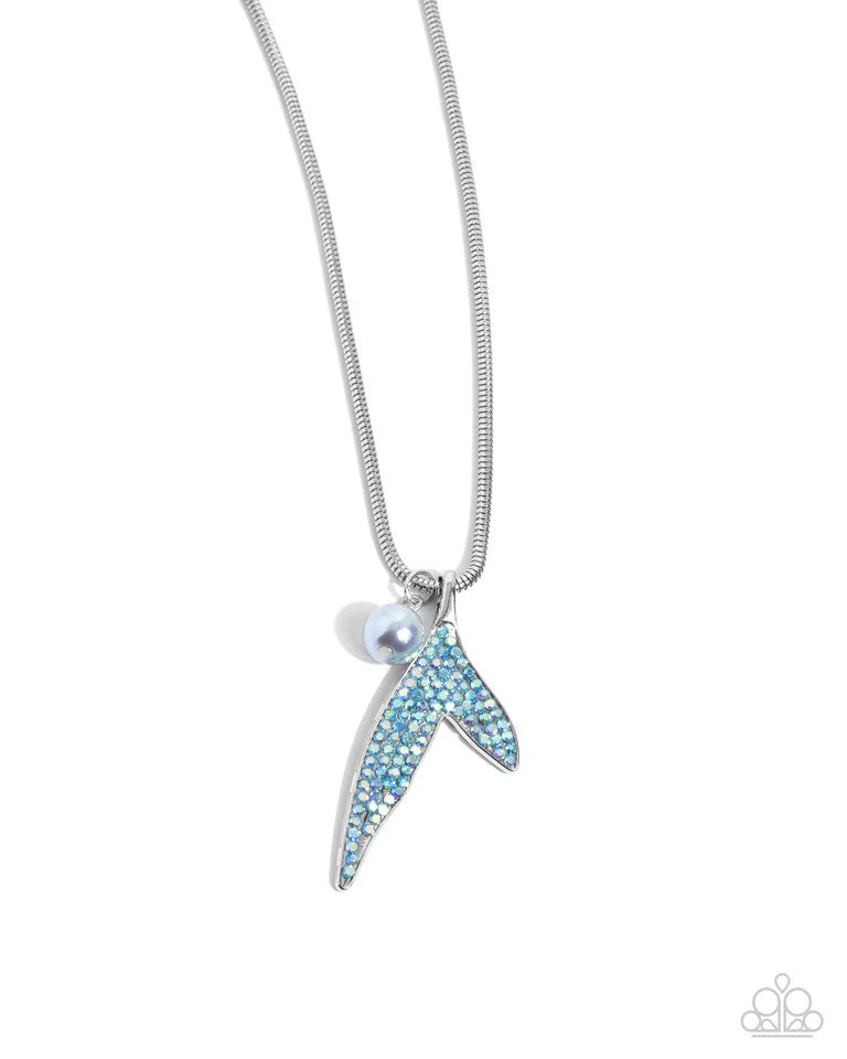 Maiden Mermaid Blue Necklace