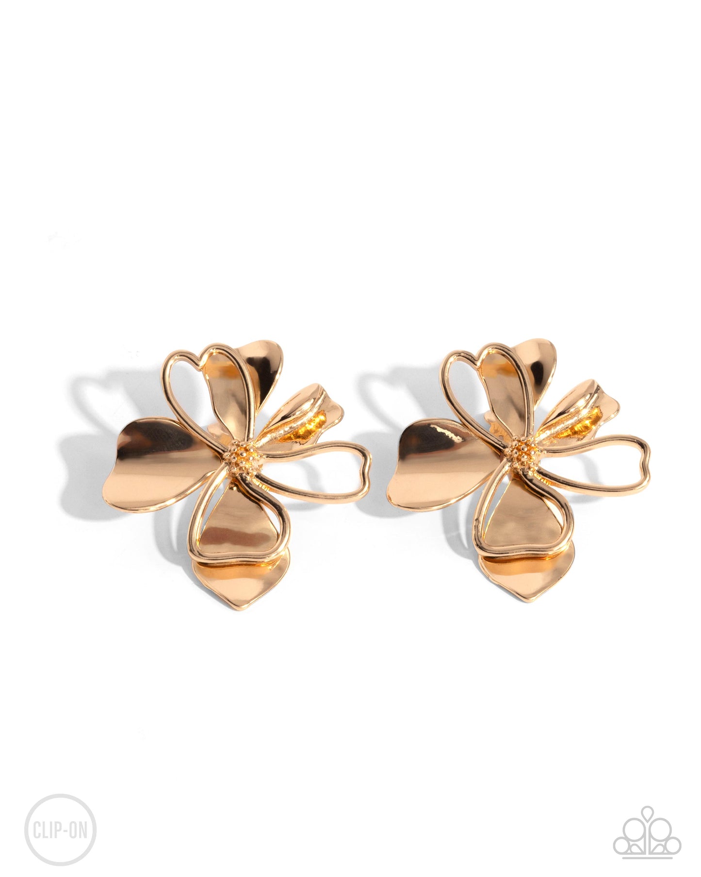 Sweetness and Light - Gold Clip on Earrings