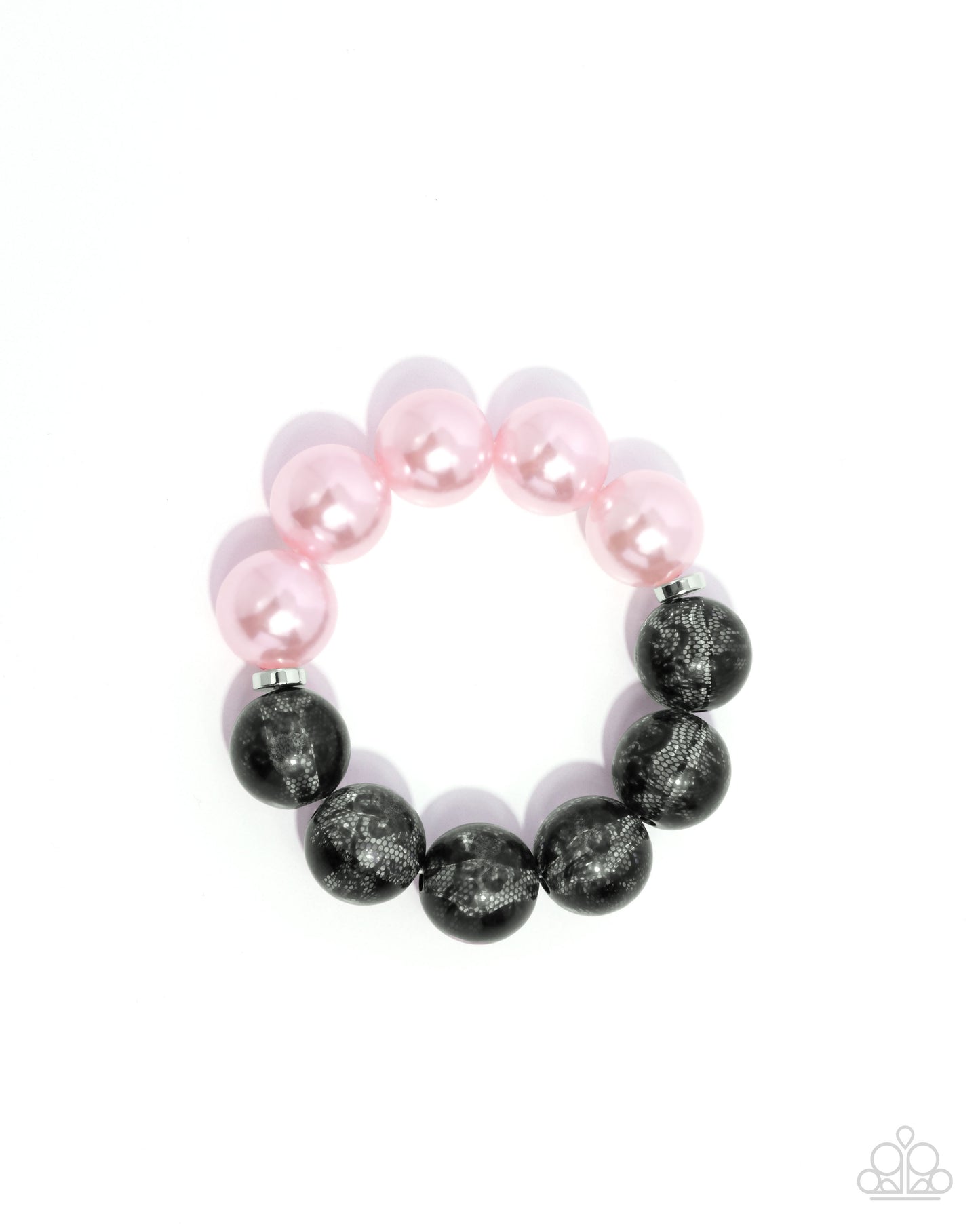 Lacy Lady Pink Necklace & Lacy Leisure Pink Bracelet - Combo Set