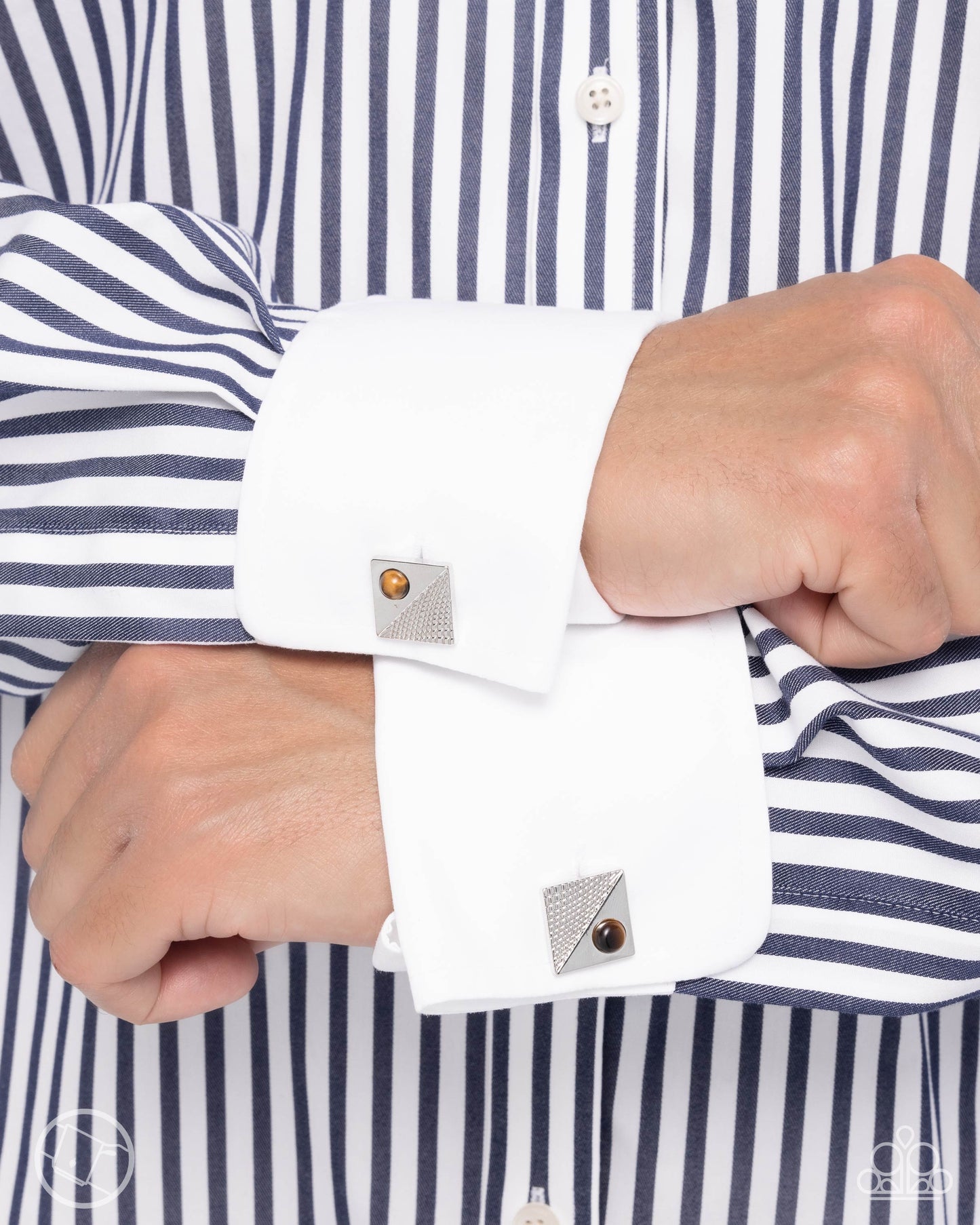 Some Serious Studs - Brown - Cuff links