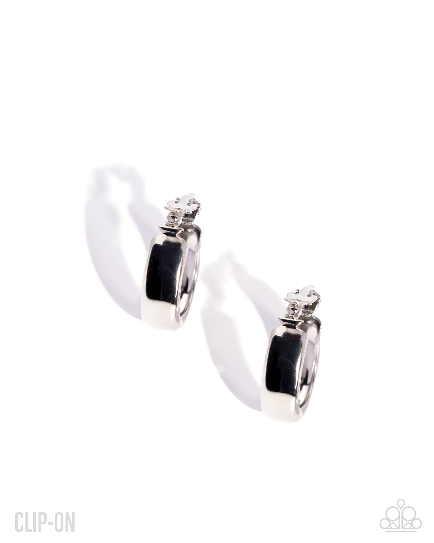 Sleek Spell - Silver - Clip On Earrings