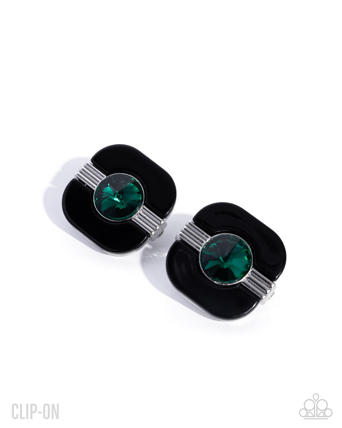 Scintillating Specialty - Green - Clip On Earrings