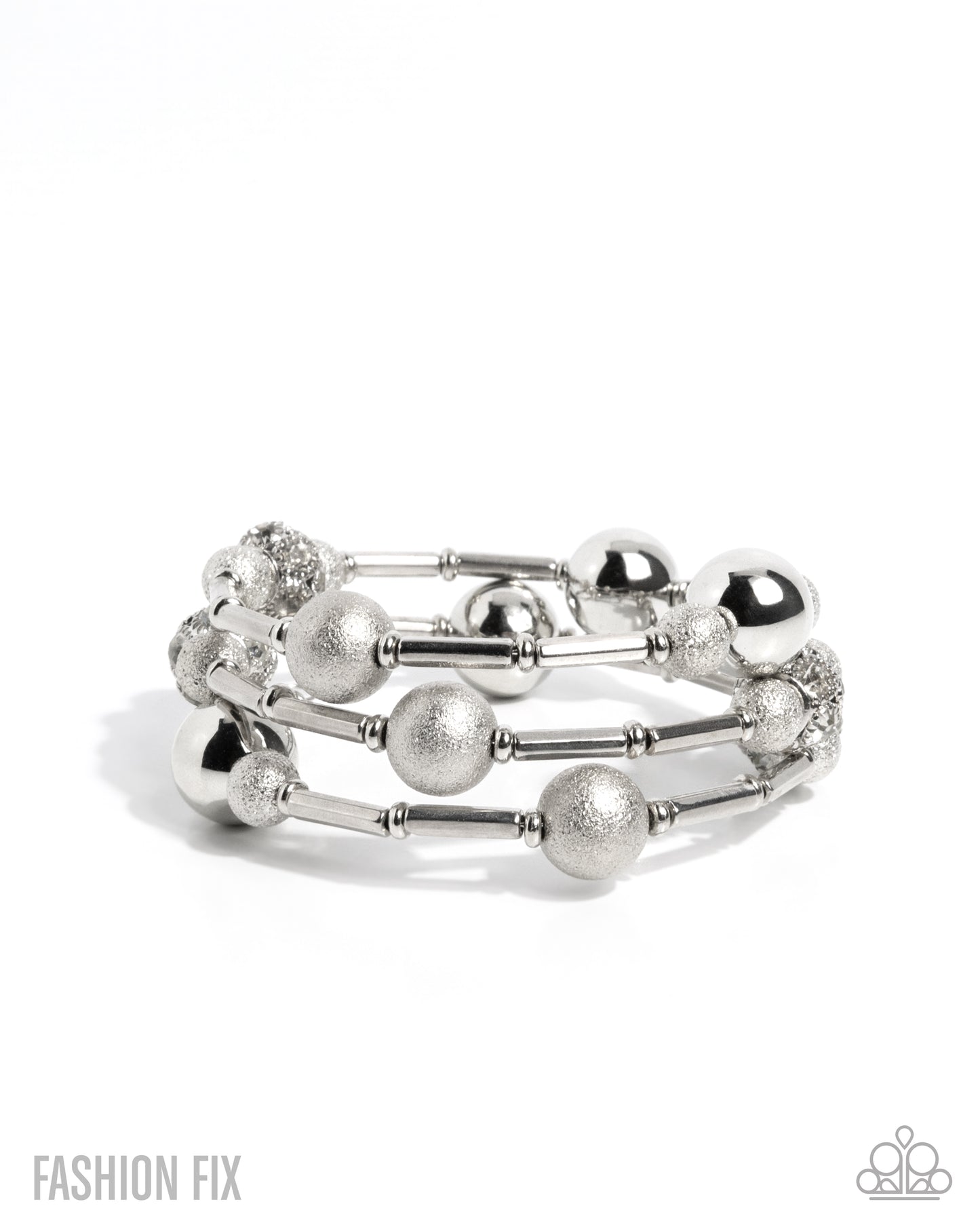 Independent Ideology Necklace & Capable Conviction White Bracelet  - Combo - Fashion Fix