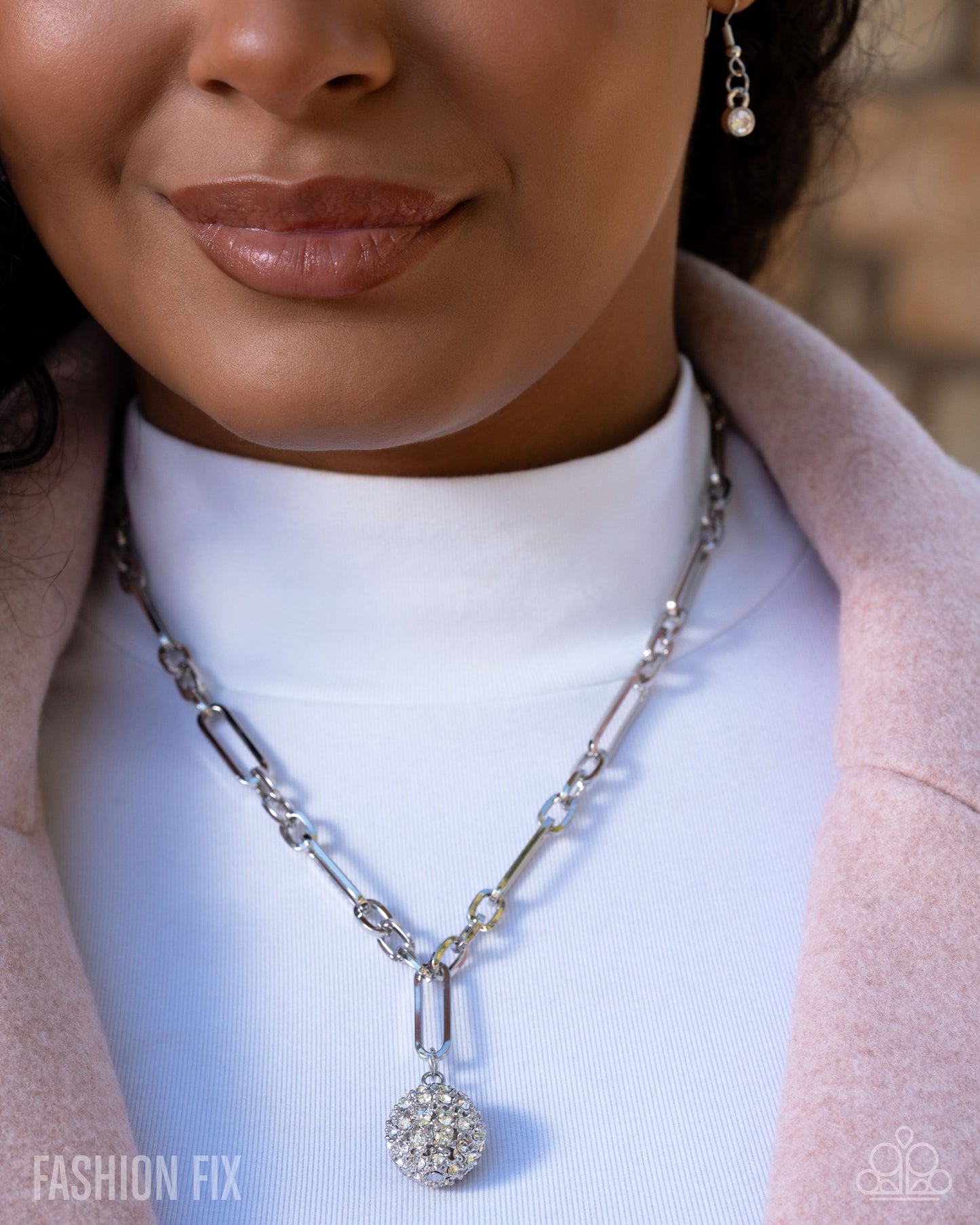 Independent Ideology Necklace & Capable Conviction White Bracelet  - Combo - Fashion Fix