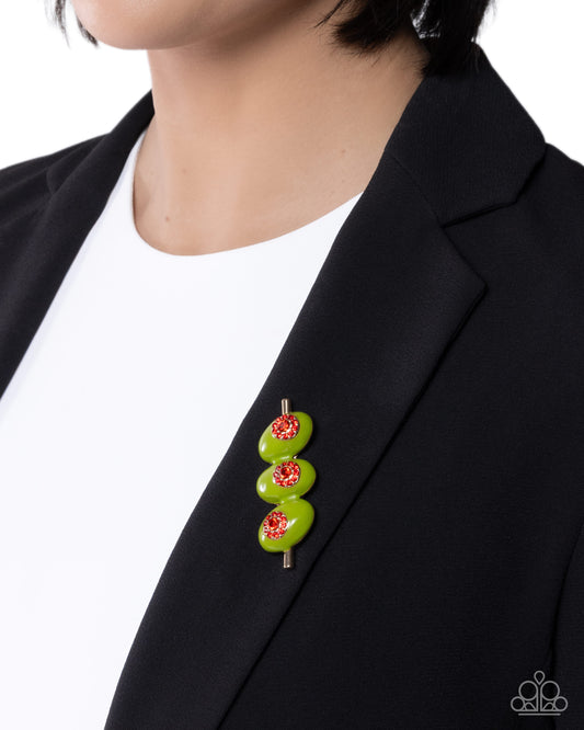 Shaken, Not Stirred Brooch - Green
