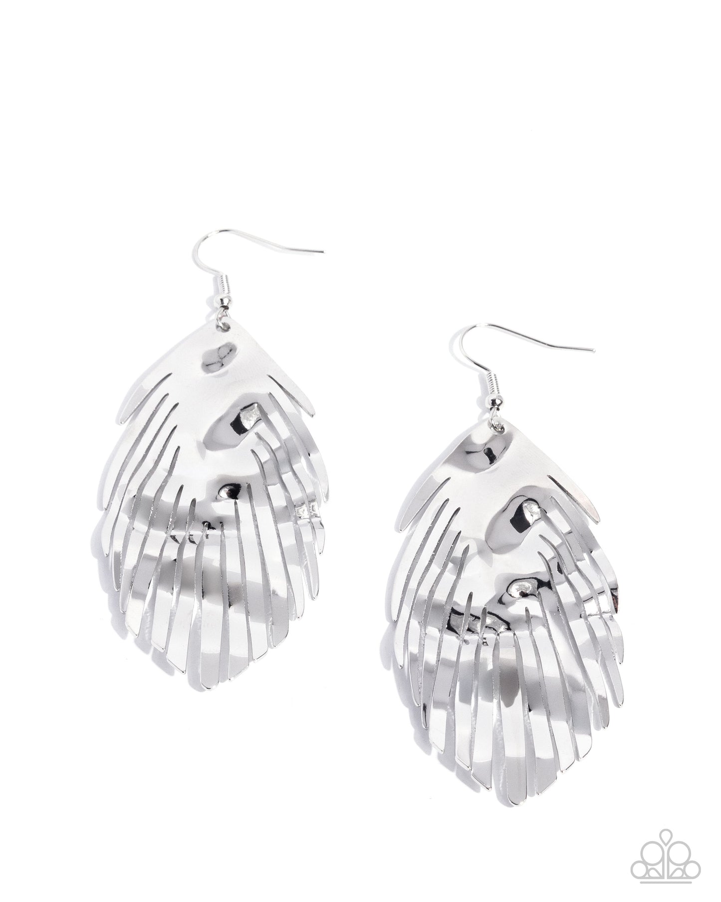 Acutely Abstract Silver Earrings