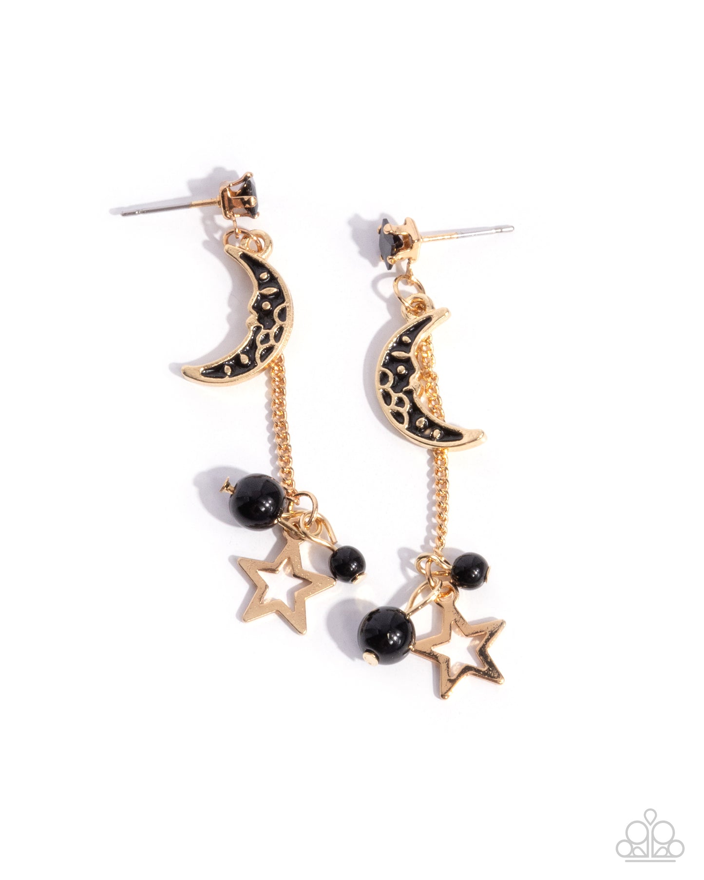 Astral Admiration - Black Earrings