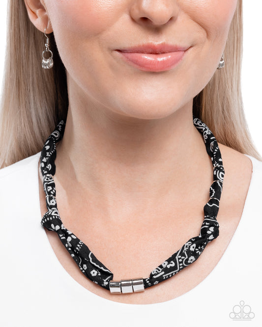 Bandana Balance - Black Necklace
