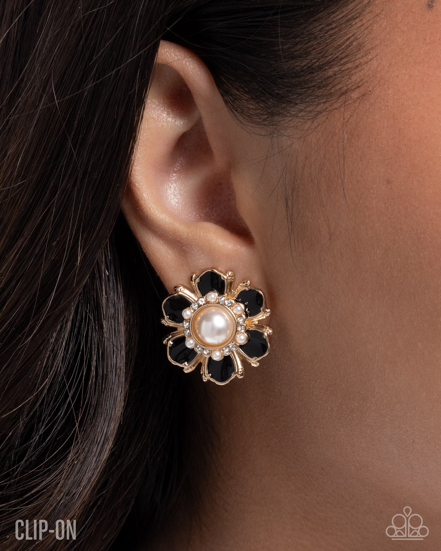 Bigger and Better Black Clip-On Earrings