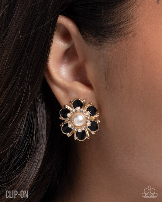 Bigger and Better Black Clip-On Earrings
